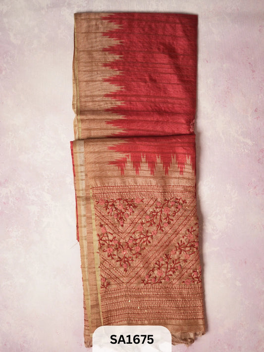 JUTE LINEN SAREE