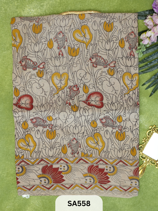 KALAMKARI MALMAL COTTON SAREE