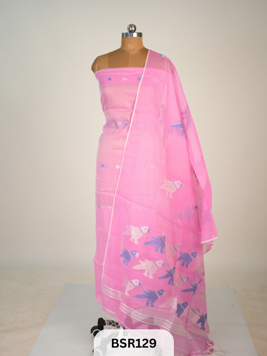 MUSLIN JAMDHANI PAITHANI TOP & DUPATTA | HANDLOOM