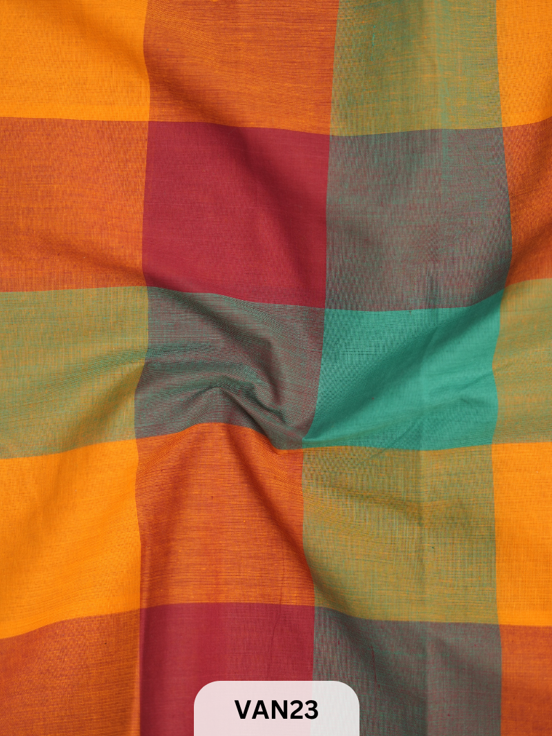 MADRAS KATTAM FABRIC - 1 MTR