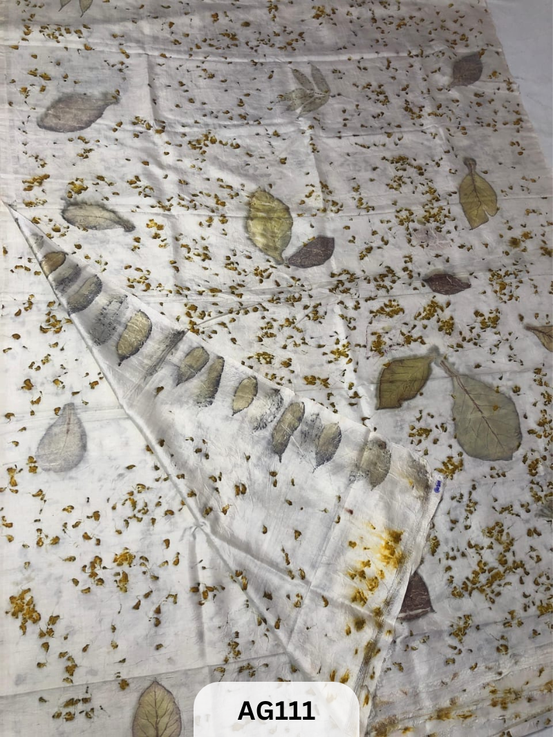 BISHNUPUR PURE SILK| ECO PRINT SAREE