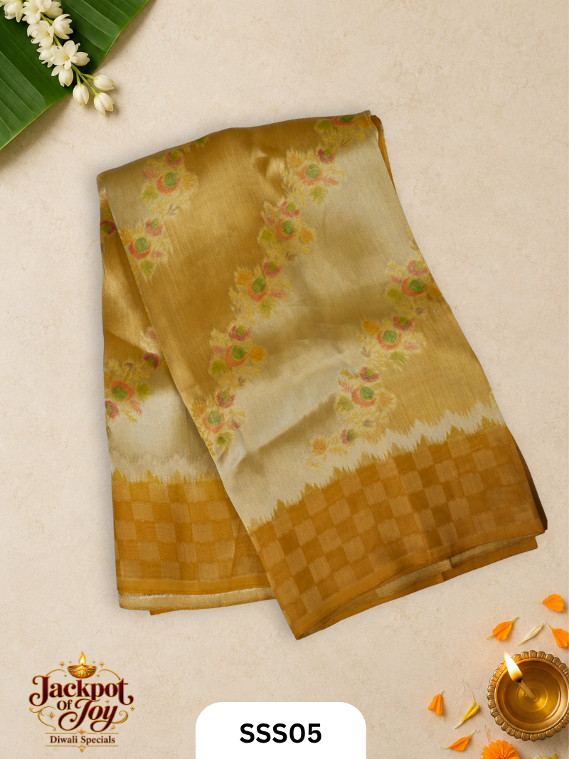 Banarasi Semi Muga Anti Zari