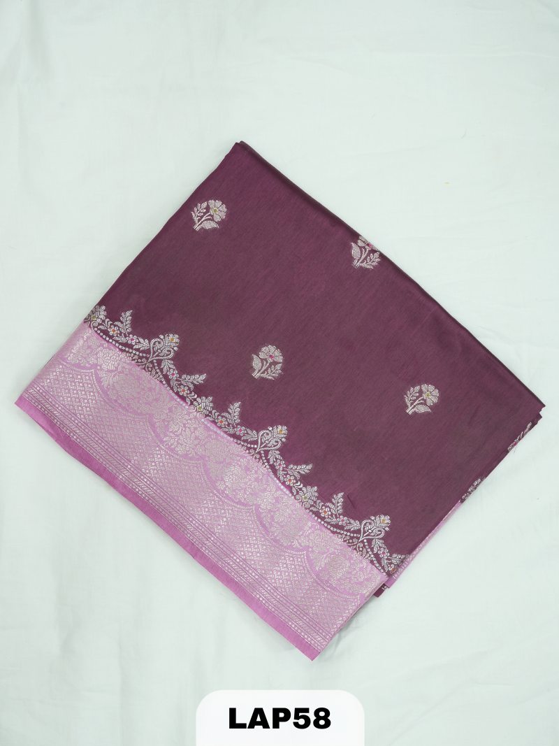 Banaras kora dupion silk saree