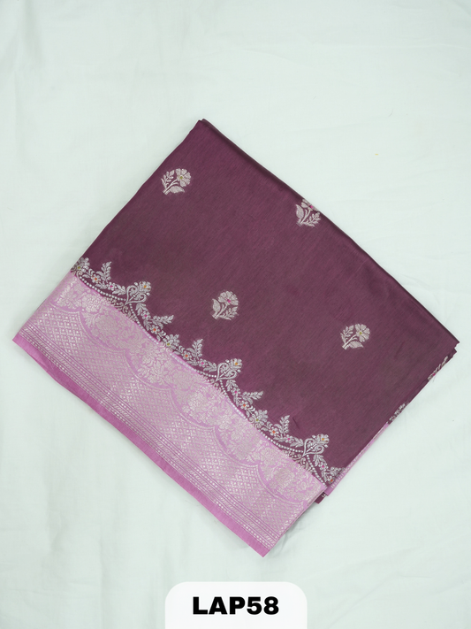 Banaras kora dupion silk saree