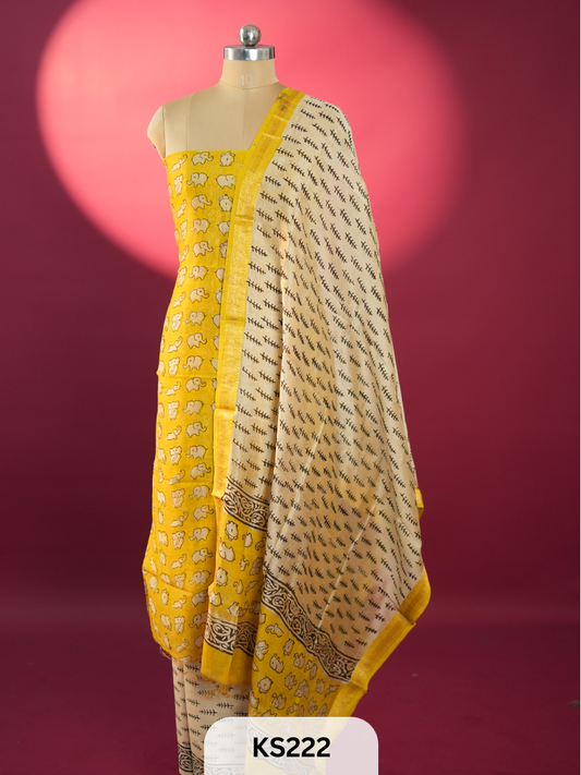 Jaipur Handblock Print Maheshwari Silk