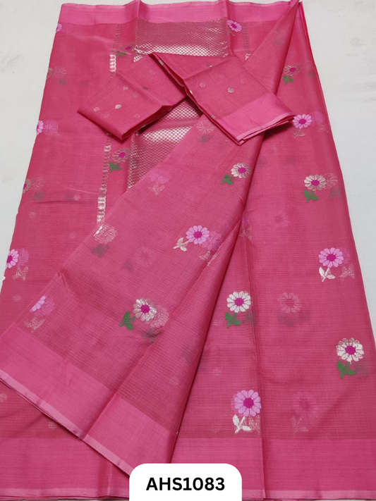 Pure Silk Kota Weaving Two Piece Dress Material  Heavy Weaving Dupatta & Kurta