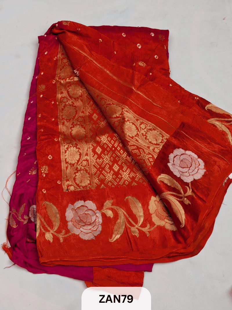 BANARASI WITH BANDHINI SAREE