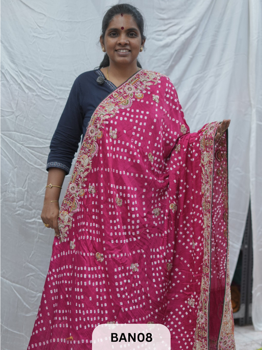 BANDHANI DESIGNER WORK WITH LAGDI PALLU