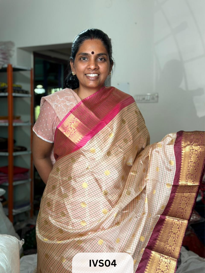 CHECKED KATTAM - GANGA JAMMUNA - RETTA PETTA BORDER