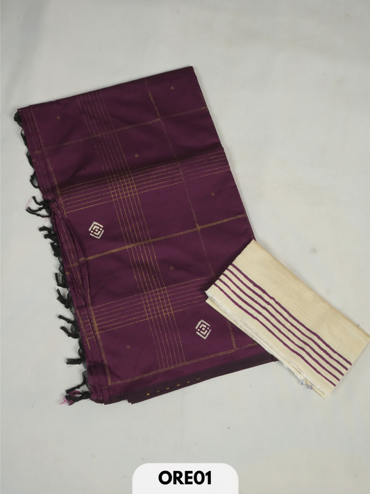 South cotton handblock print saree