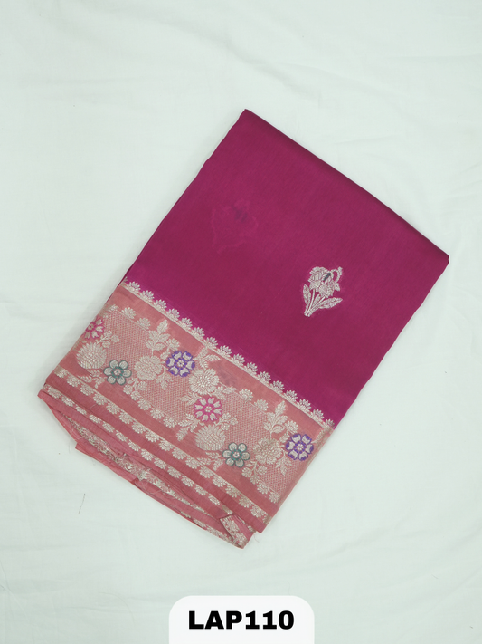 Banaras kora dupion silk saree