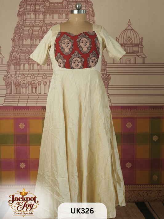 Kalamkari Anarkali Gown