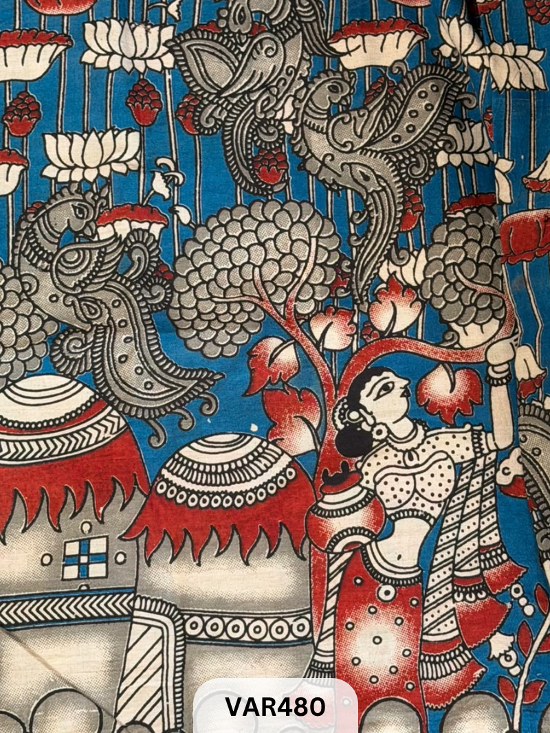 Kalamkari Hand printed - Fabric -1.5mtr