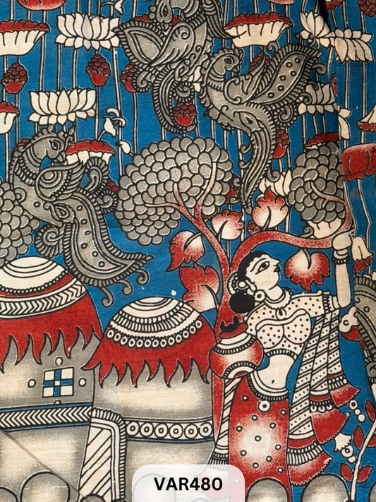 Kalamkari Hand printed - Fabric -1.5mtr