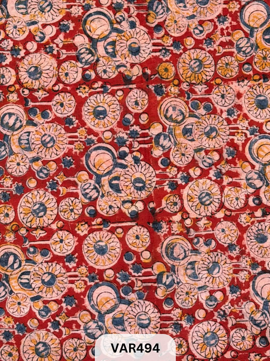 Kalamkari Hand printed - Fabric -1.5mtr