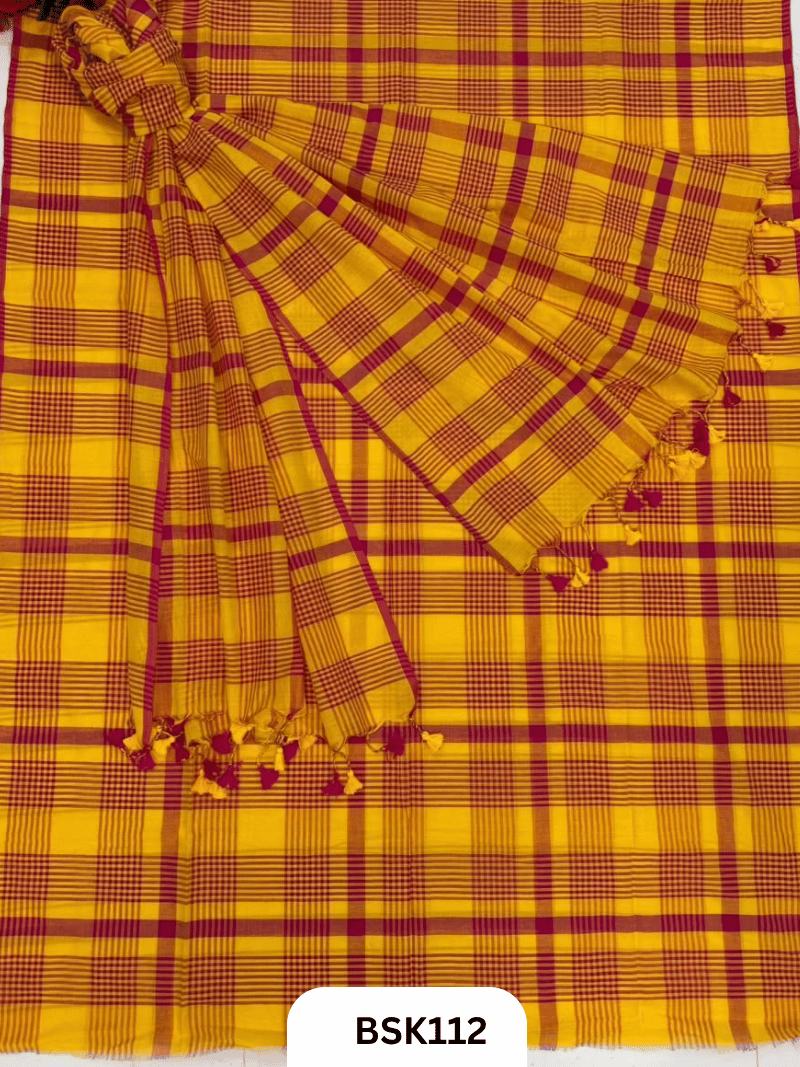 Mul Cotton Checks Top Duppata -2.5Mtr
