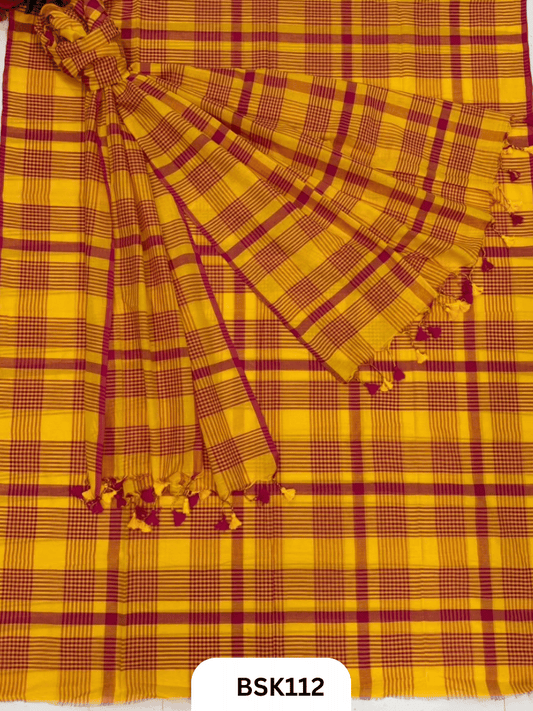 Mul Cotton Checks Top Duppata -2.5Mtr