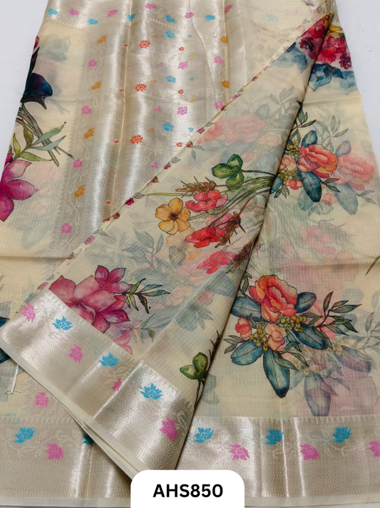 Soft Silk Kota Weaving Saree Border Weaving