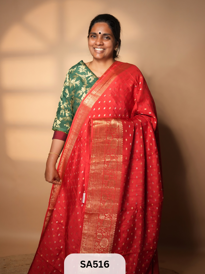 Varalakshmi - Banarasi Raw Silk Saree Saree Story with Shanmuga Priya