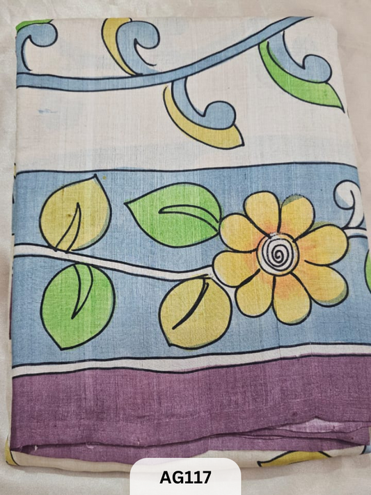 PURE GACHI TUSSAR WITH PENKALAMKARI