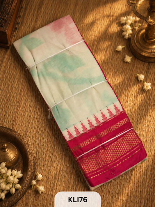 ILKAL POCHAMPALLY TOPI BORDER SAREE