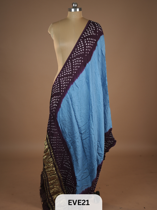 MODAL BANDHINI WITH LAGDI PATTA DUPPATTA