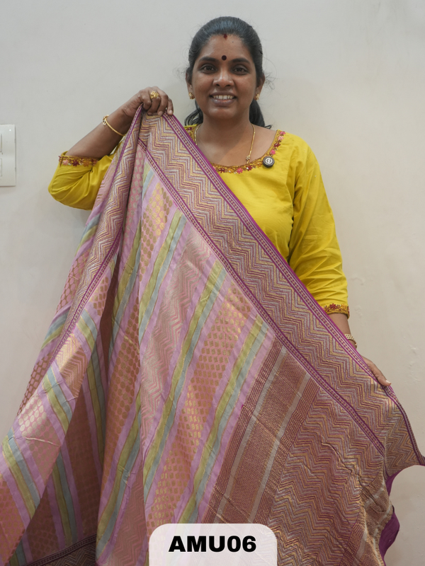 VISCOSE SATIN SAREE WITH BORDER