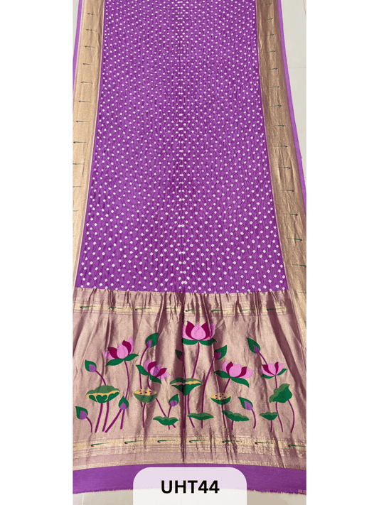 RUSSIAN DOLA SILK PAITHANI BANDHINI SAREE