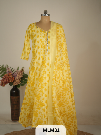 PURE COTTON KURTI SET - 3PCS