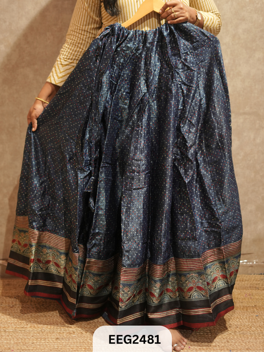 MUSHRU SKIRT 6 MTRS. FLARE-FREE SIZE