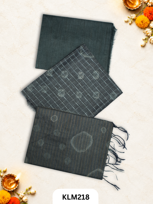Semi Tussar Salwar Unstitched 3Pc Set