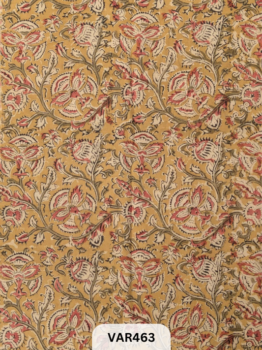 Kalamkari Hand printed - Fabric -1mtr