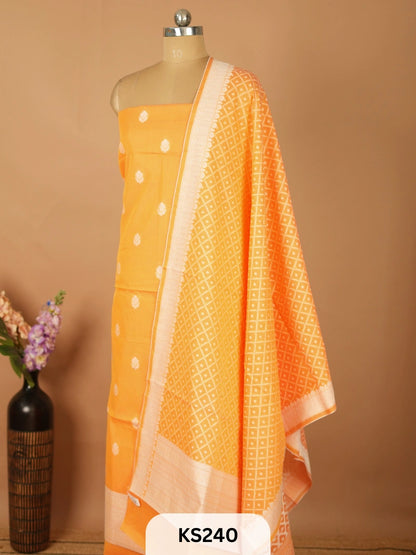 PURE CHANDERI SILK HANDLOOM SALWAR