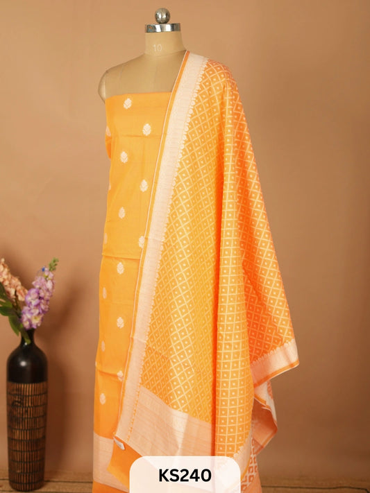 PURE CHANDERI SILK HANDLOOM SALWAR