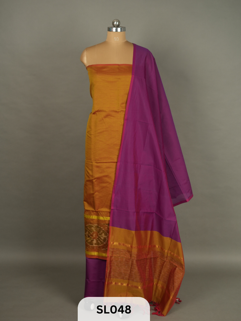 Pure Sico silk with Pochampalli design