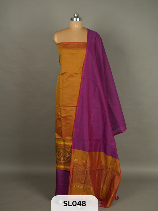 Pure Sico silk with Pochampalli design