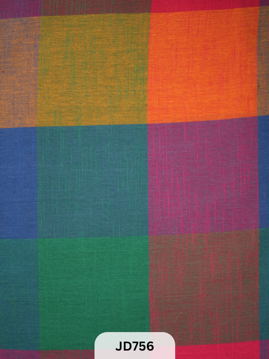 Madras kattam Fabric - 1mtr