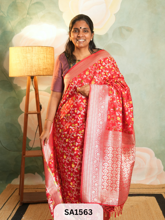 SEMI MATKA MEENAKARI-HOT RED