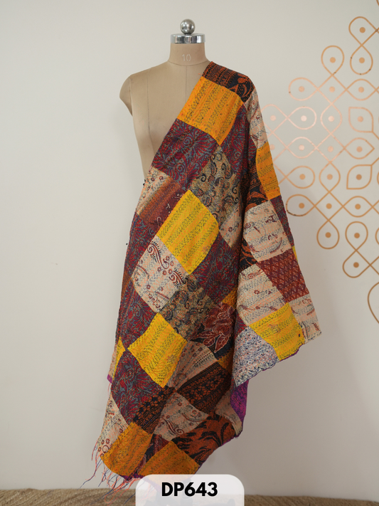PATCH WORK DUPATTA - 2 MTR LENGTH AND 37 PANNA