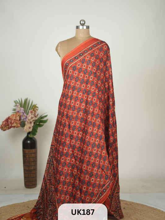 MODAL HANDBLOCK DUPATTA