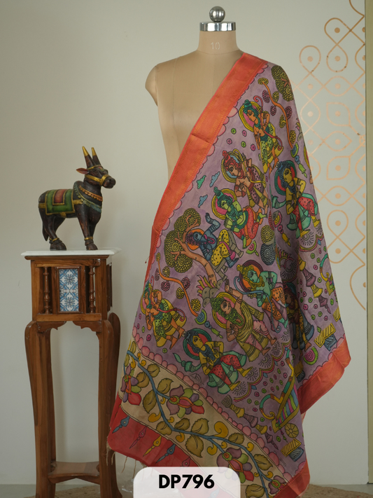 PURE PENKALAMKARI DUPPATTA