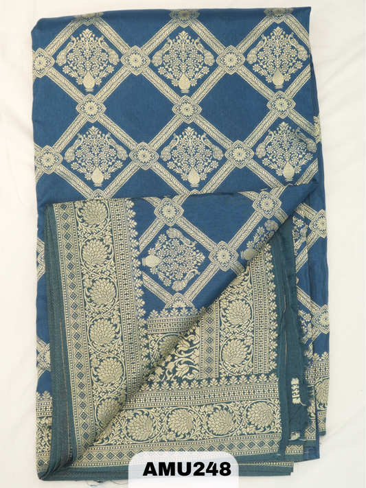 BANARAS RUSSIAN SILK SAREE WITH PRINTED