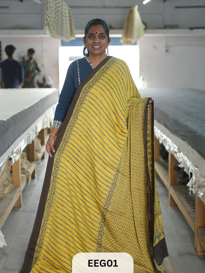 AJRAKH MODAL SAREE