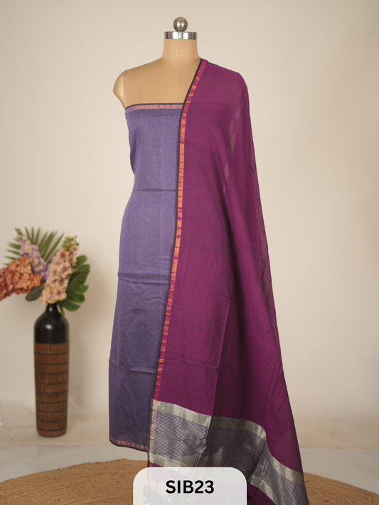 COTTON JAMDHANI TOP WITH DUPATTA