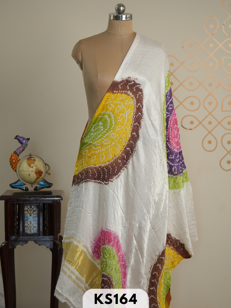 BANDHINI SEMI GAJI DUPATTA