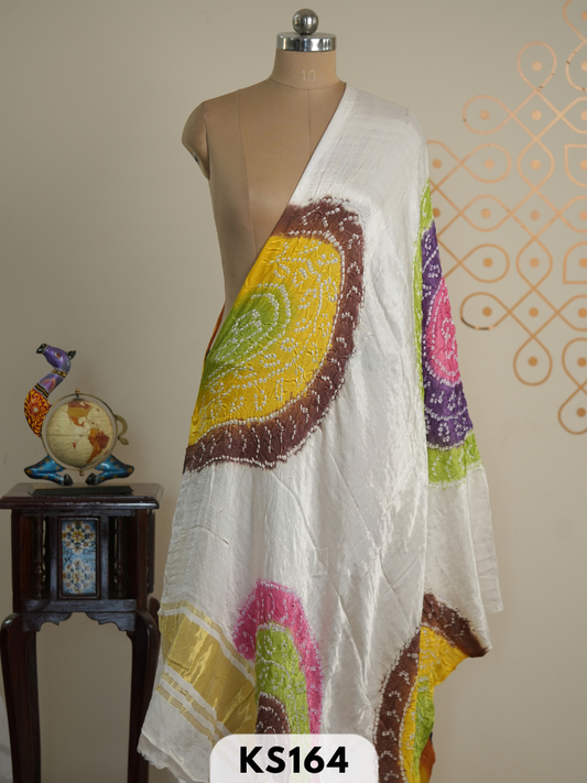 BANDHINI SEMI GAJI DUPATTA