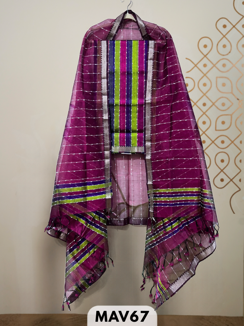 Mangalagiri pattu 2 pcs salwar suit