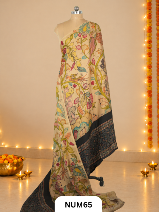 Exclusive Penkalamkari Artisan Saree