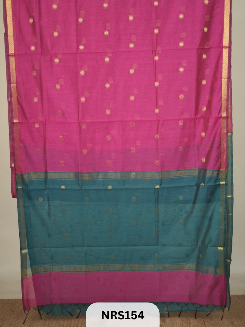 CHANDERI INSPIRED MAHESWARI SAREE