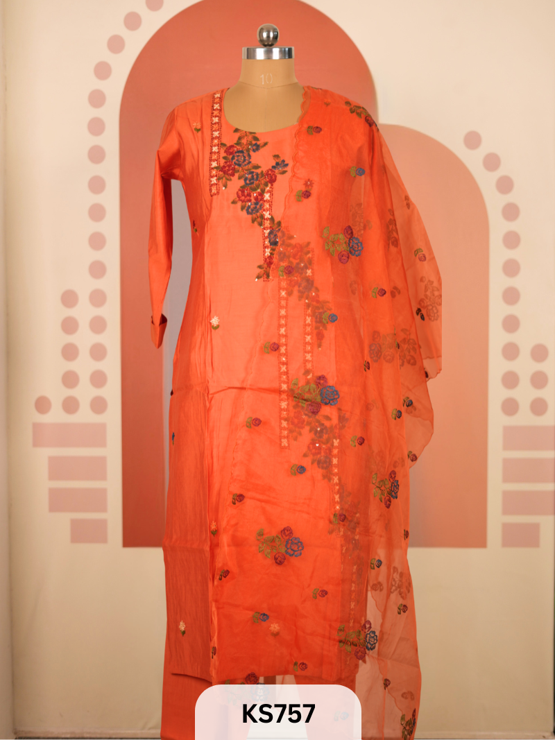 MADNESS-PREMIUM SALWAR SET- Soft Dupion Silk with Handwork